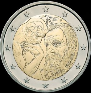 2017 France - 100th anniversary of Auguste Rodin\'s death 2 euros